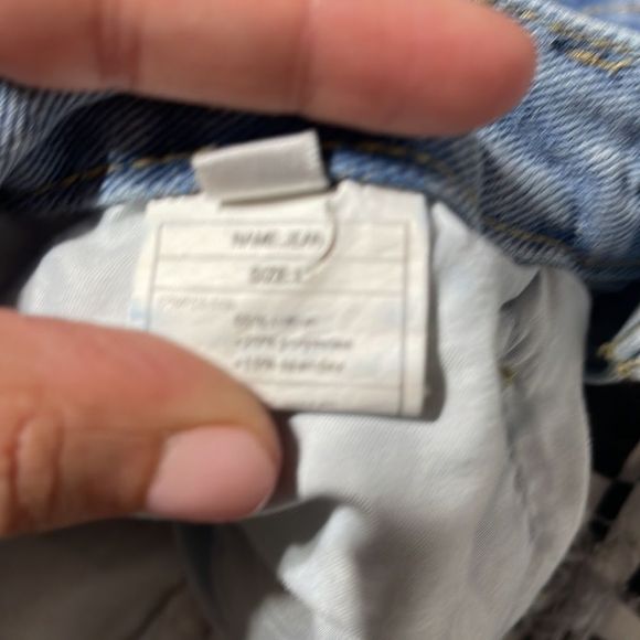 Offset Button Vintage Fit Denim y2k - Picture 11 of 12